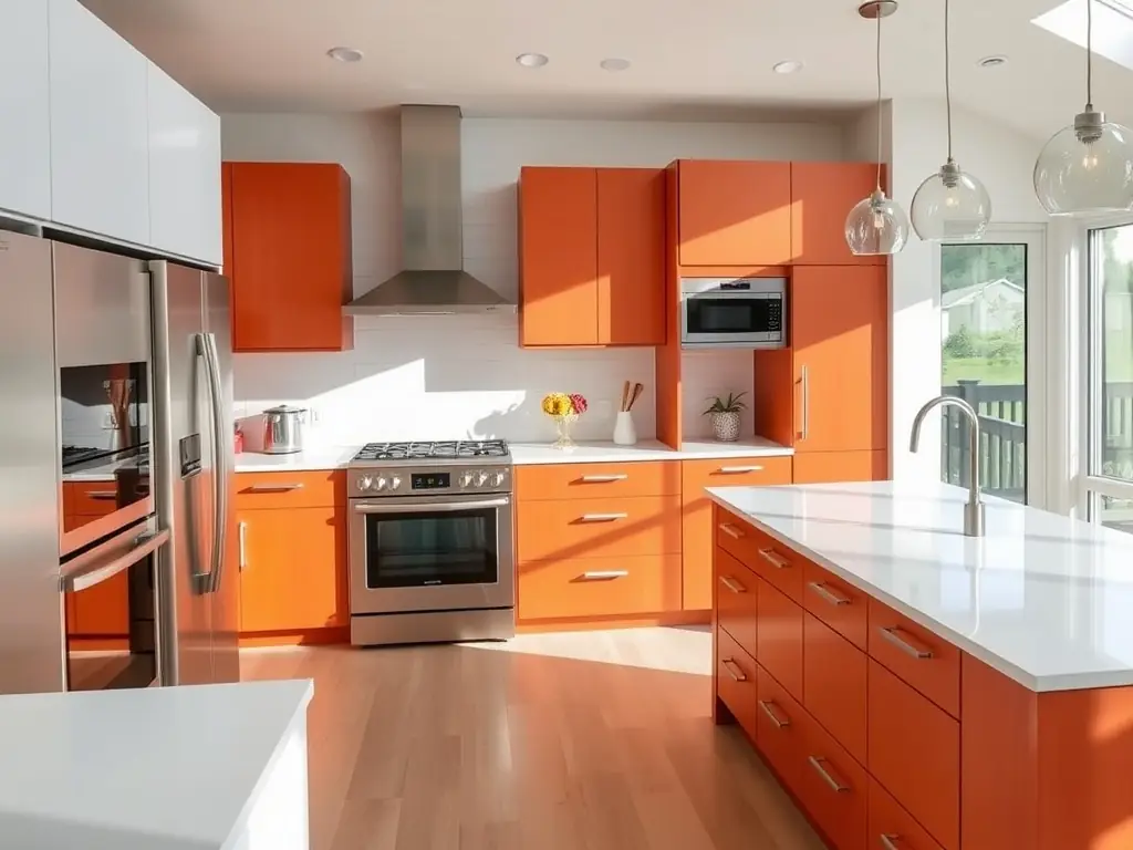 A beautifully remodeled kitchen with modern design and functionality.