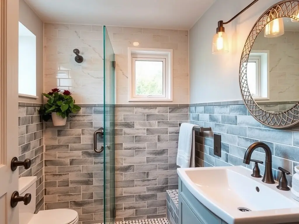 A cozy bathroom renovation illustrating the transformation capabilities of remodeling services.